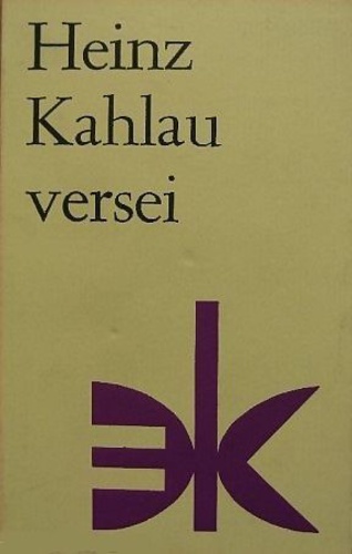 Heinz Kahlau – Heinz Kahlau versei
